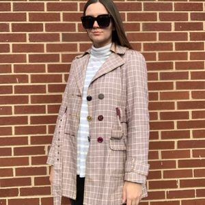 houndstooth peacoat